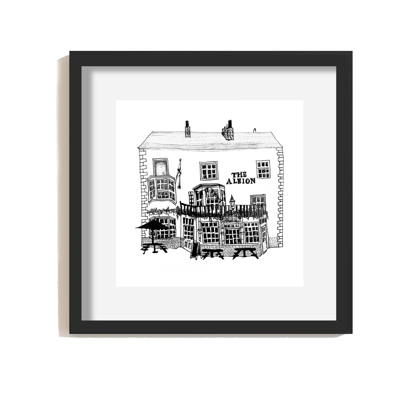The Albion, Molesey - Giclee Illustrated Print