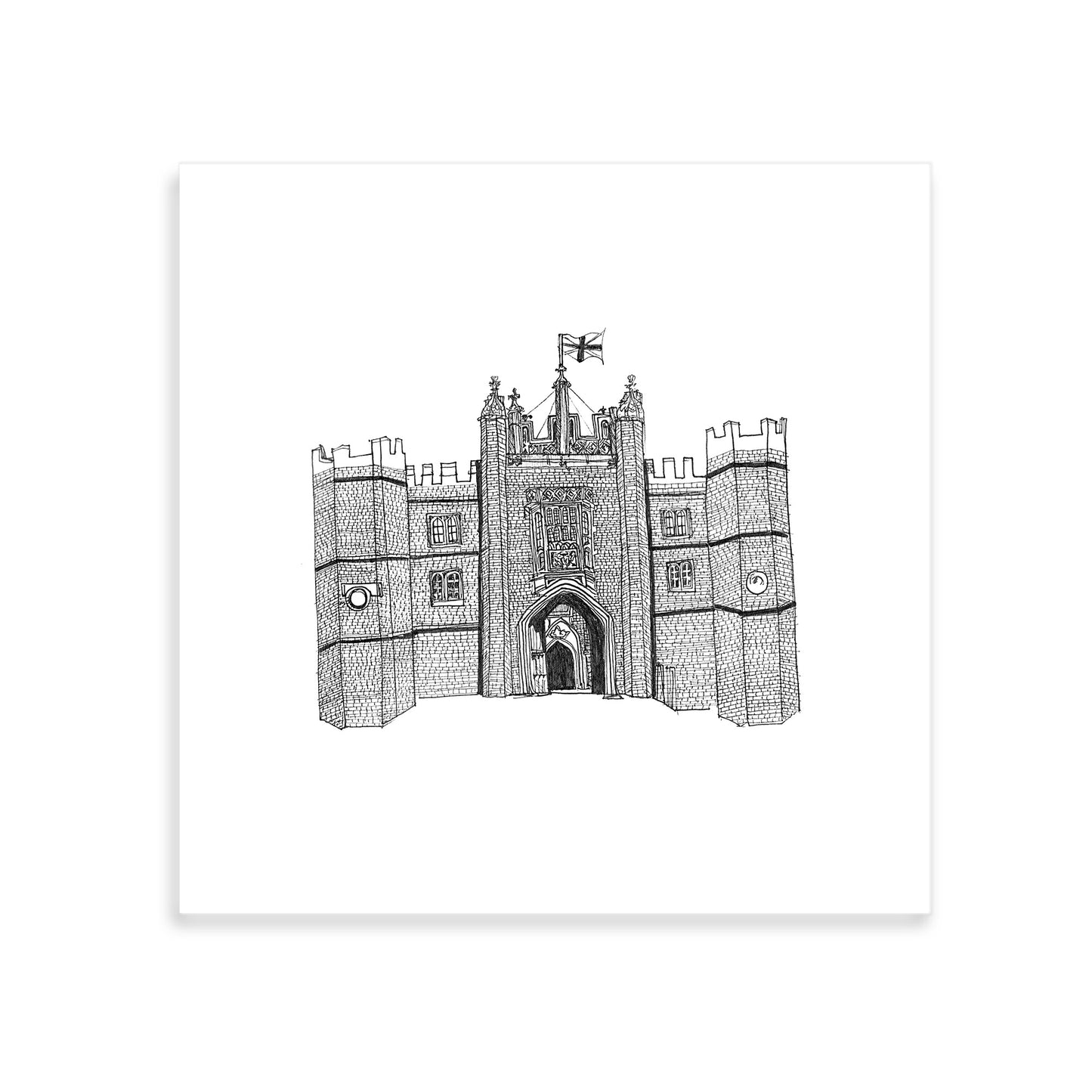 Hampton Court Palace - Giclee Illustrated Print