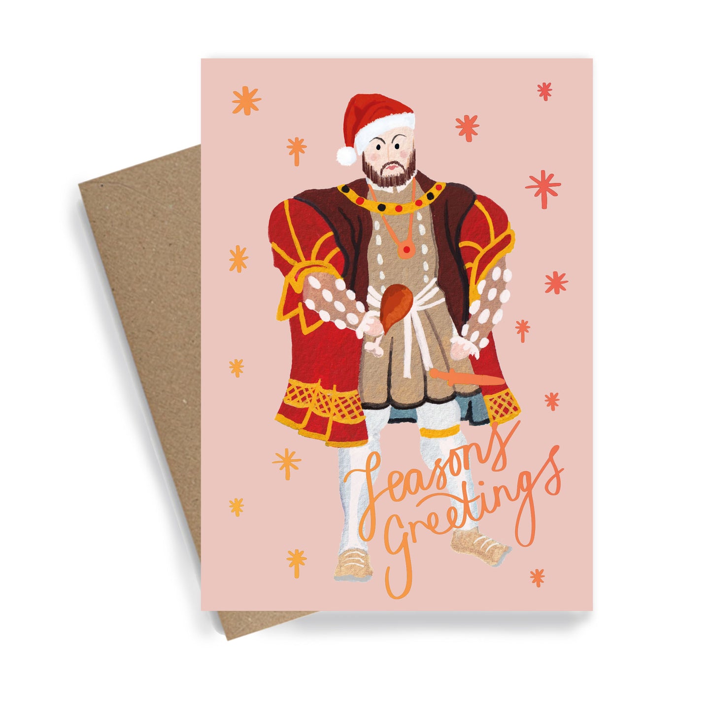 Henry the 8th Tudor | Gold Foiled Charity Christmas Card