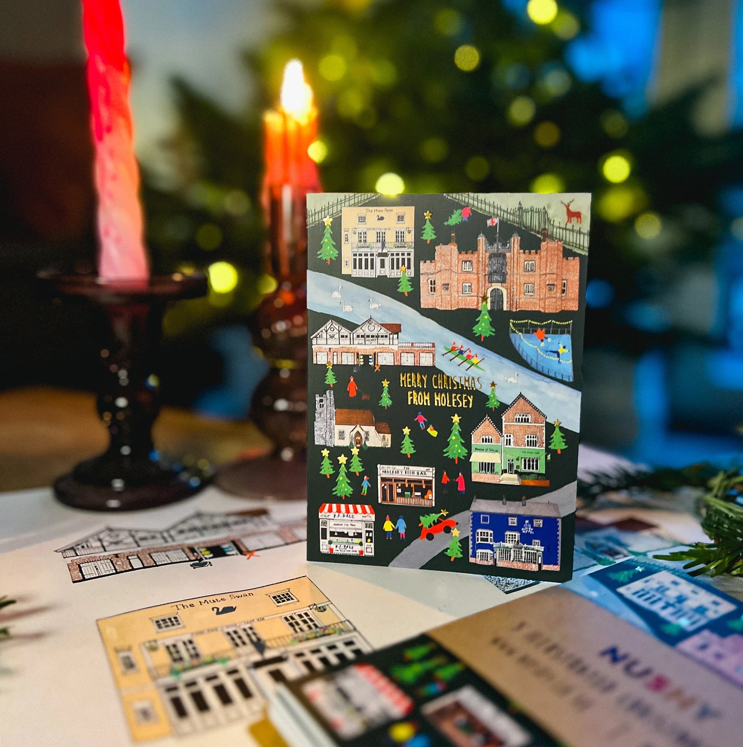 Merry Christmas From Molesey | Foiled Christmas Card