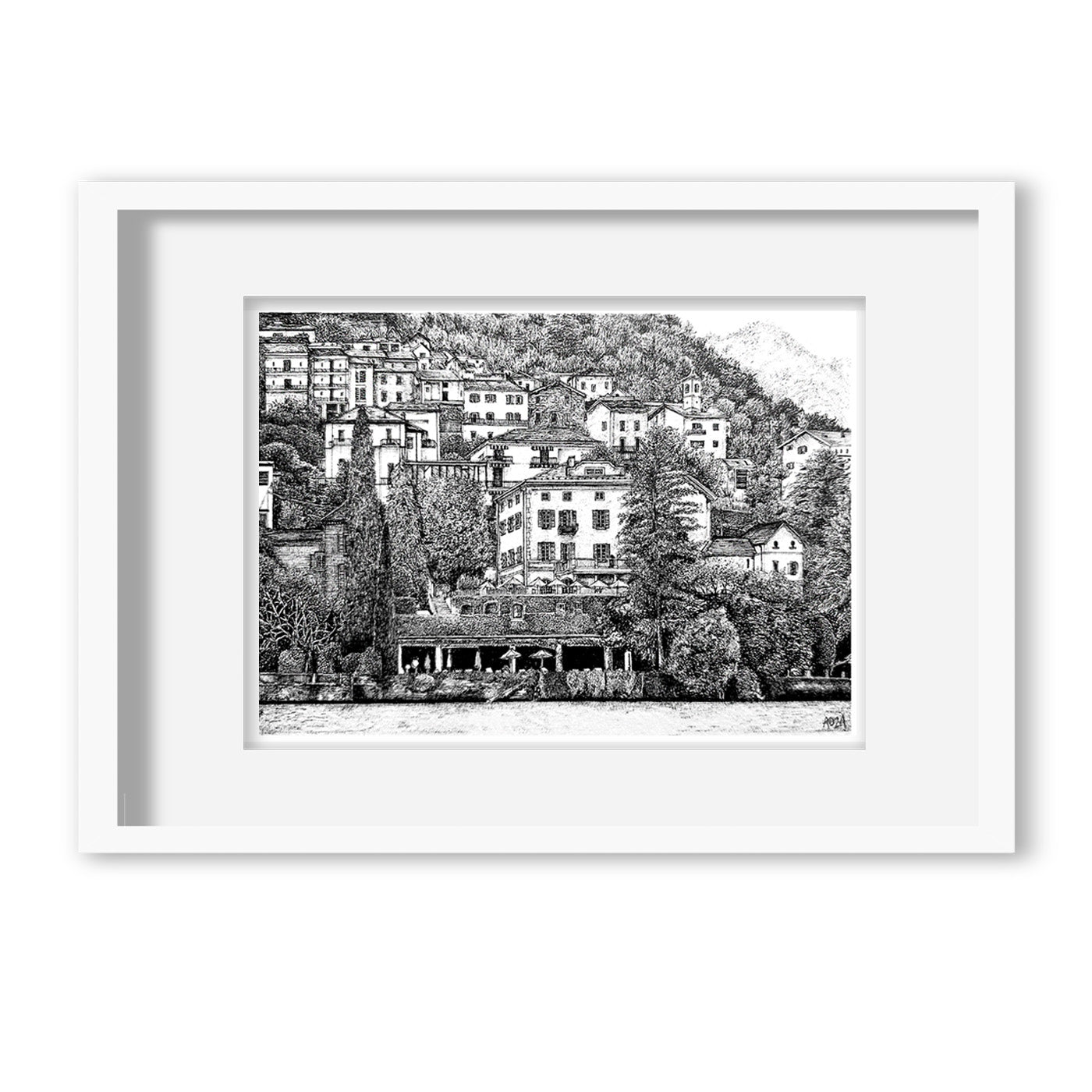 Relais Villa Vittoria, Lake Como - Giclee Art Print