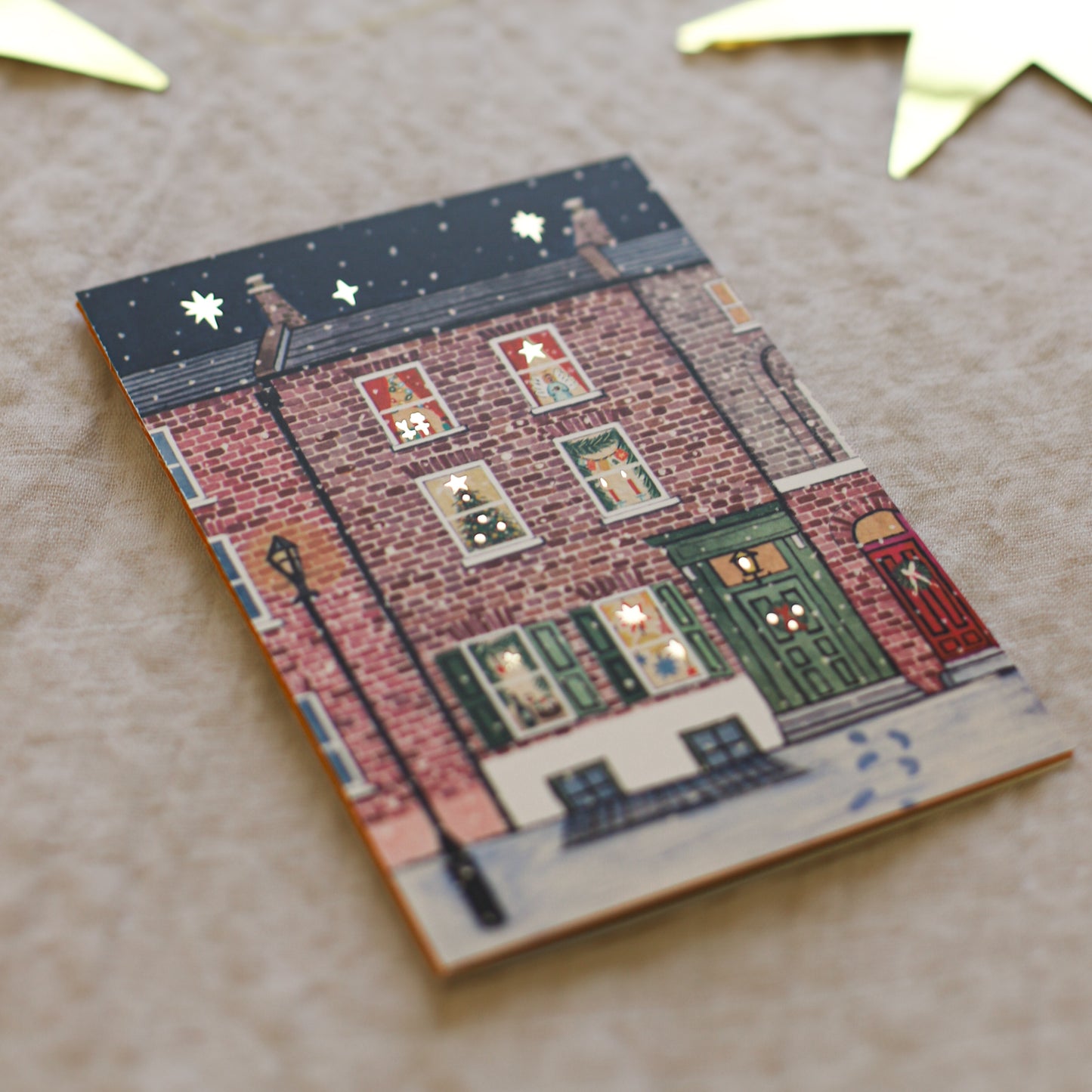 Old London Christmas House - Christmas Cards