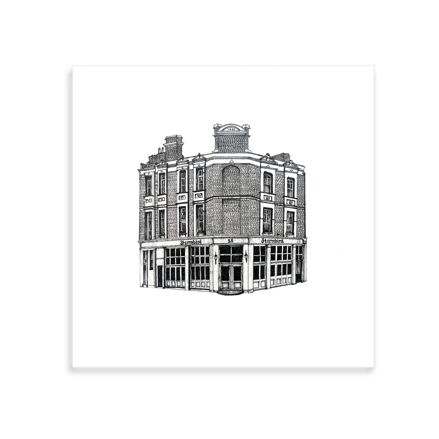 Stormbird Pub, Camberwell - Giclee Illustrated Print