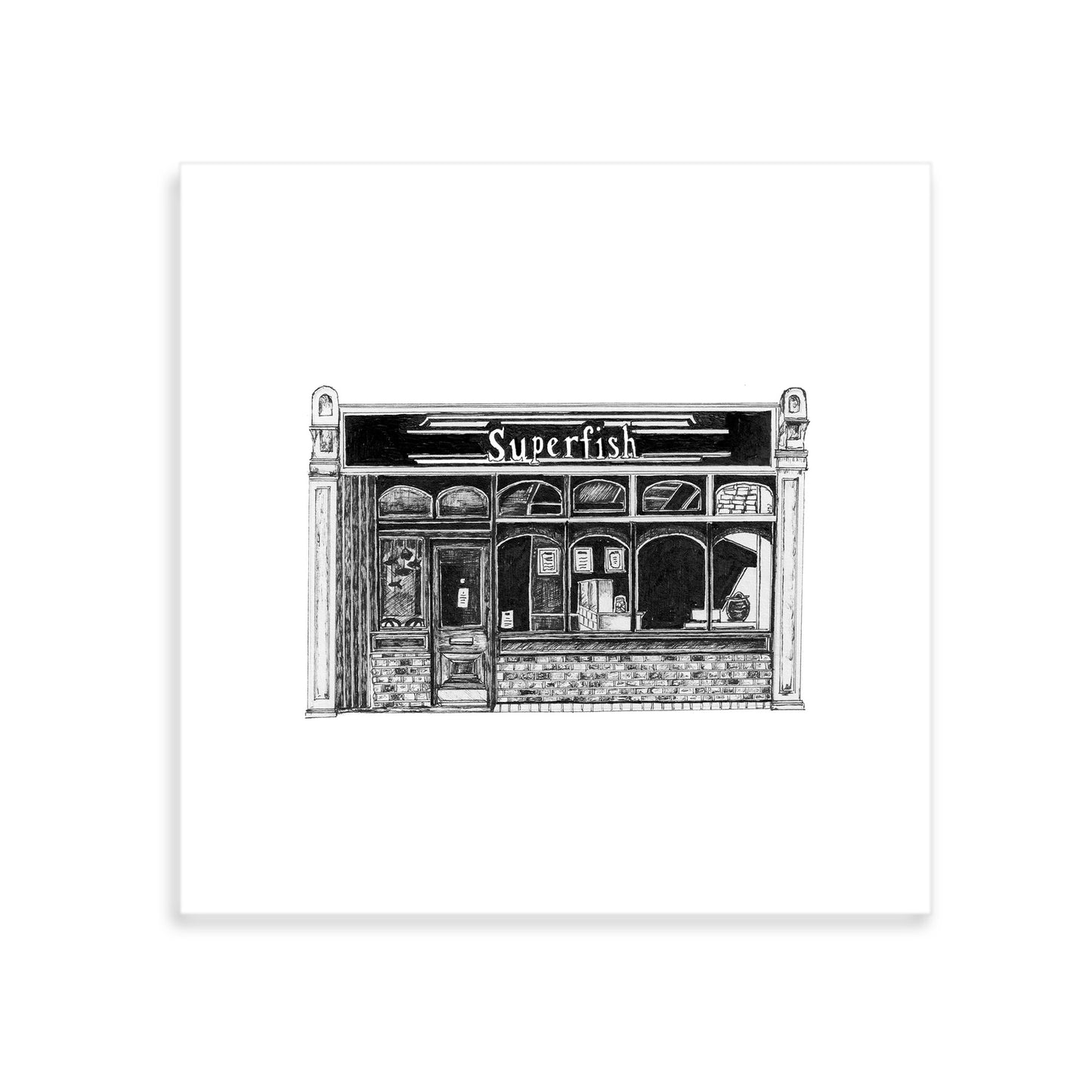 Superfish Molesey - Giclee Illustrated Print
