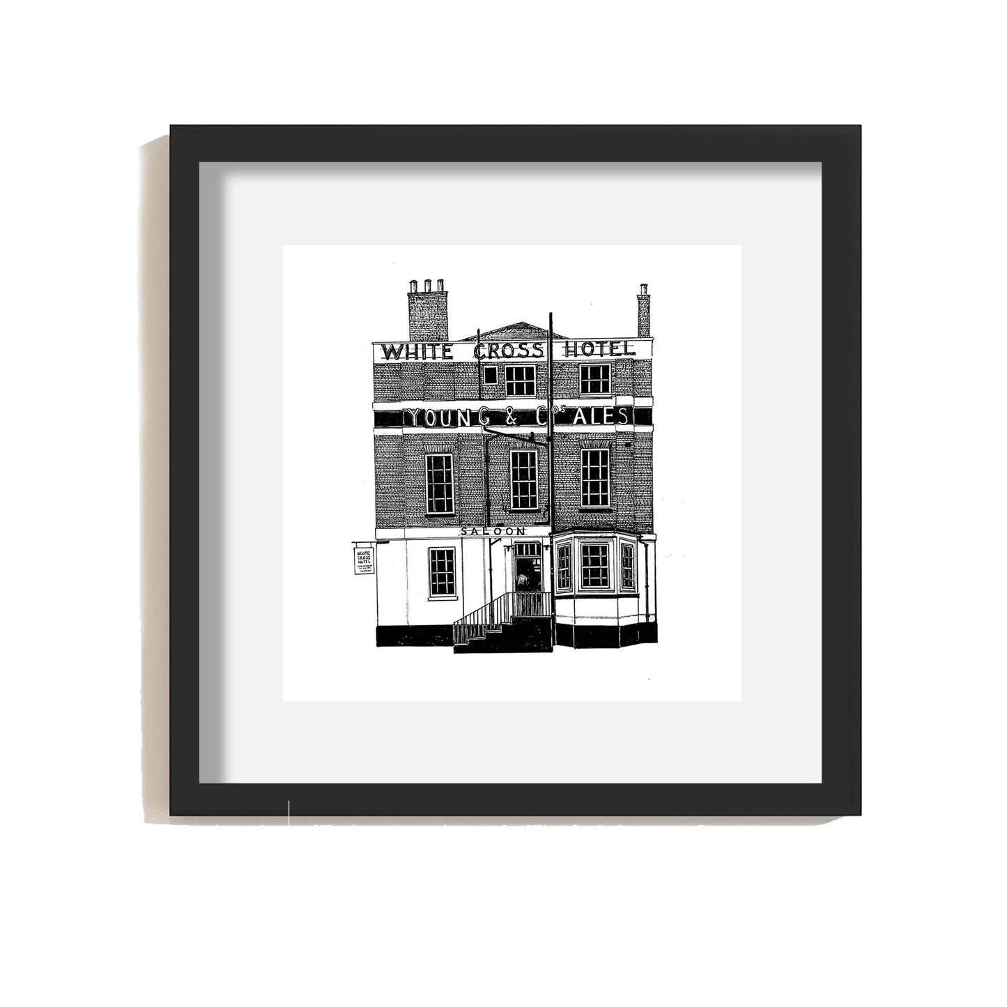 The White Cross Richmond - Giclee Illustrated Print