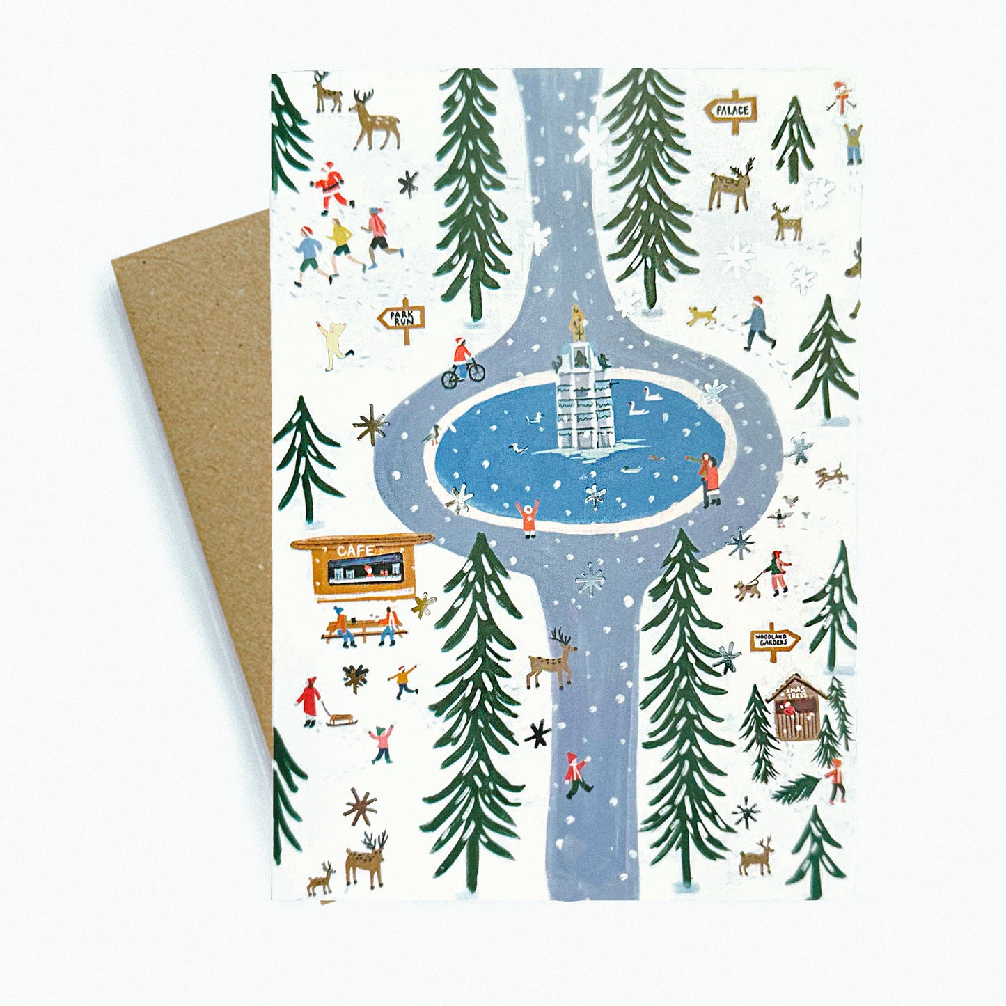 Bushy Park in the Snow Christmas Cards