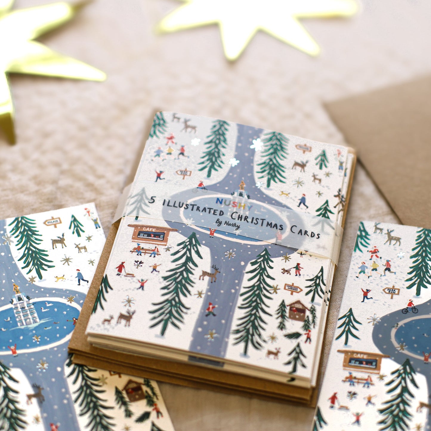 Bushy Park in the Snow Christmas Cards