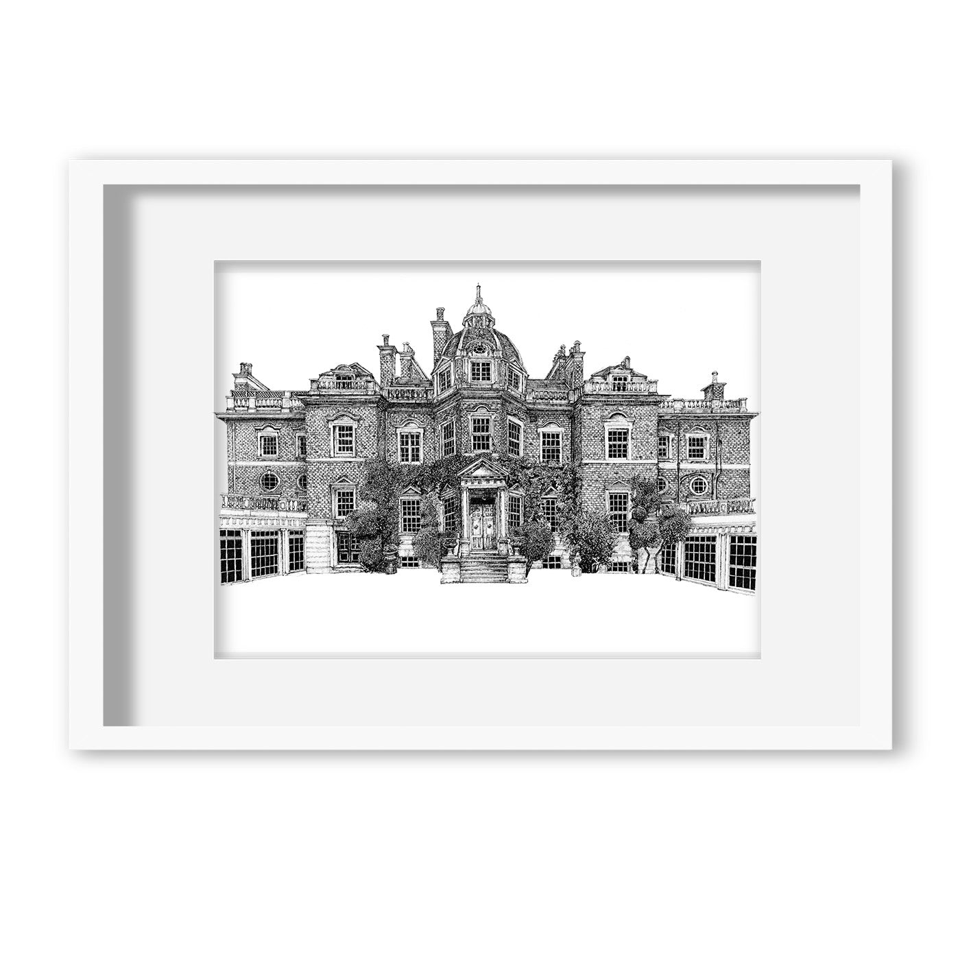 Hampton Court House Illustration - Giclee Art Print