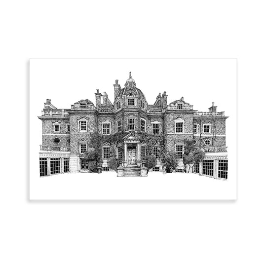 Hampton Court House Illustration - Giclee Art Print