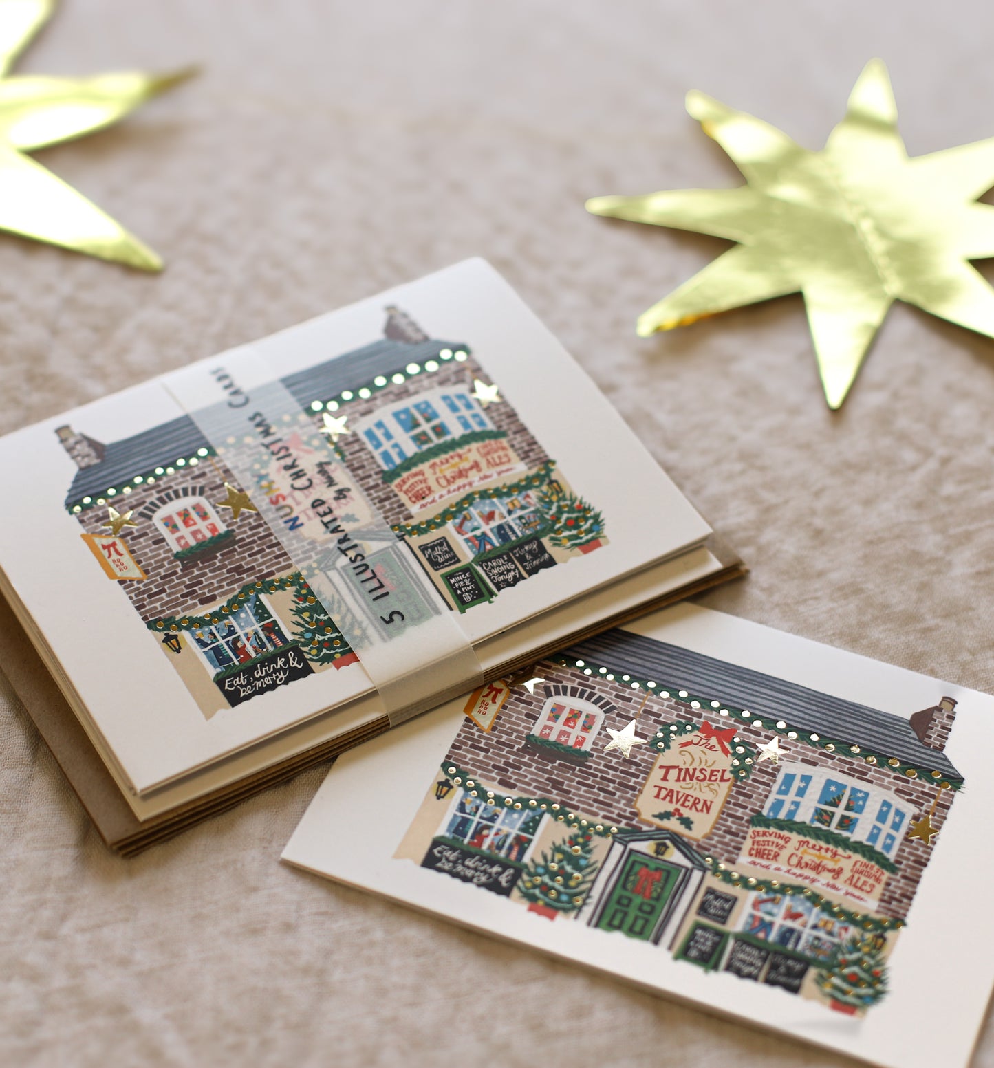 The Tinsel Tavern - Christmas Pub Cards