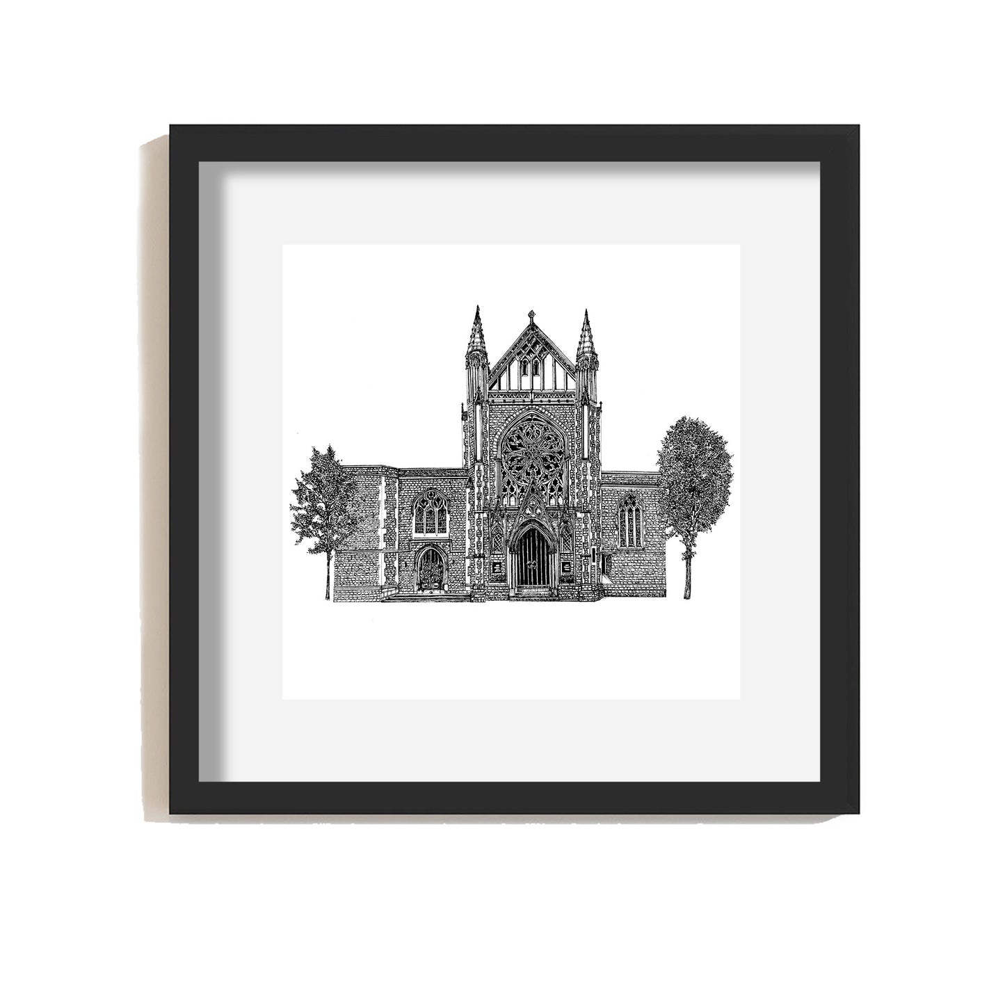 Farm Street Church, Mayfair - Giclee Illustrated Printed