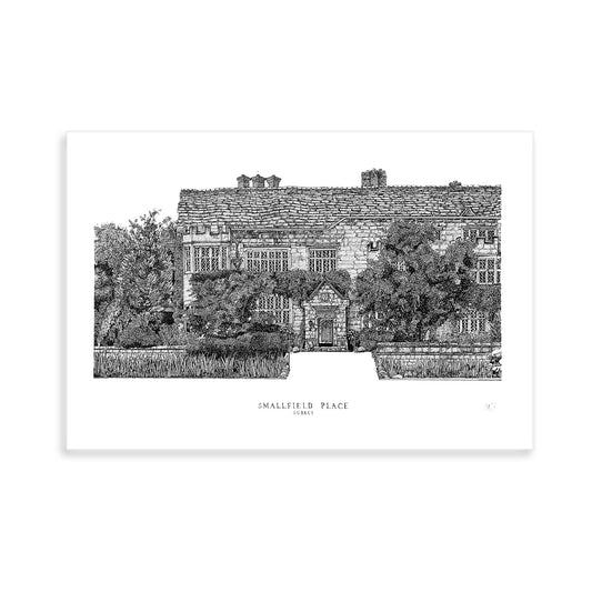 Smallfield Place, Surrey - Giclee Illustrated Print