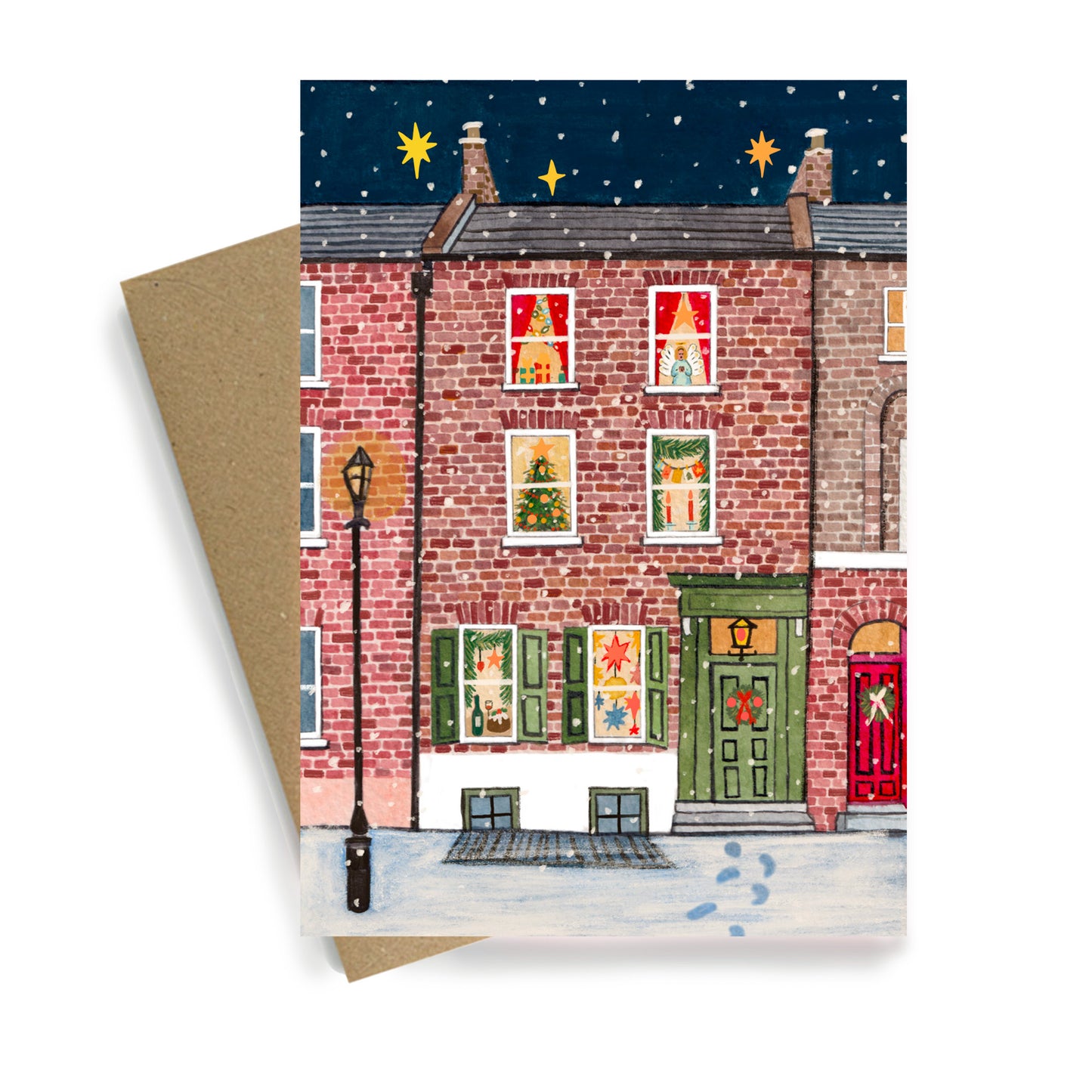Old London Christmas House - Christmas Cards